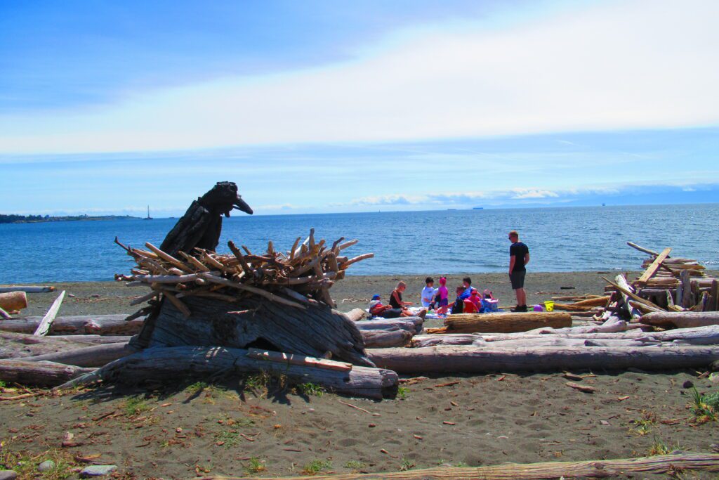 Driftwood art. Raven