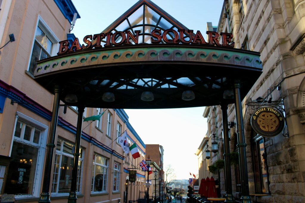 Bastion Square in Victoria, BC